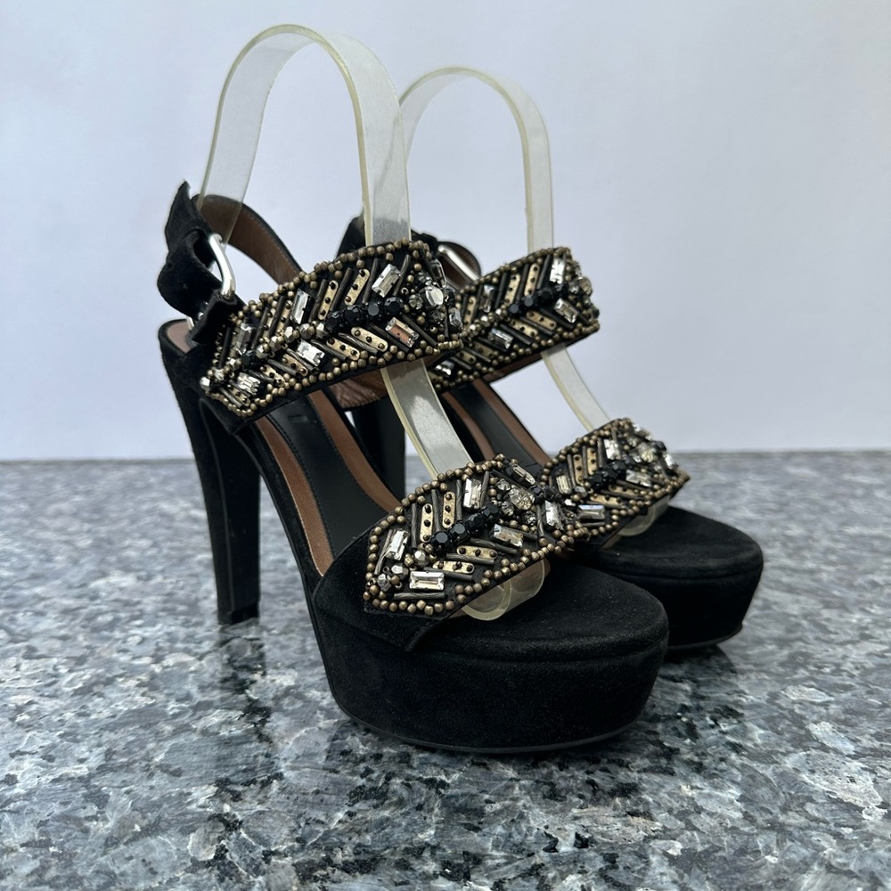 MARNI  FUSSBETT LEATHER HEEL SANDALS Women’s Size 36.5